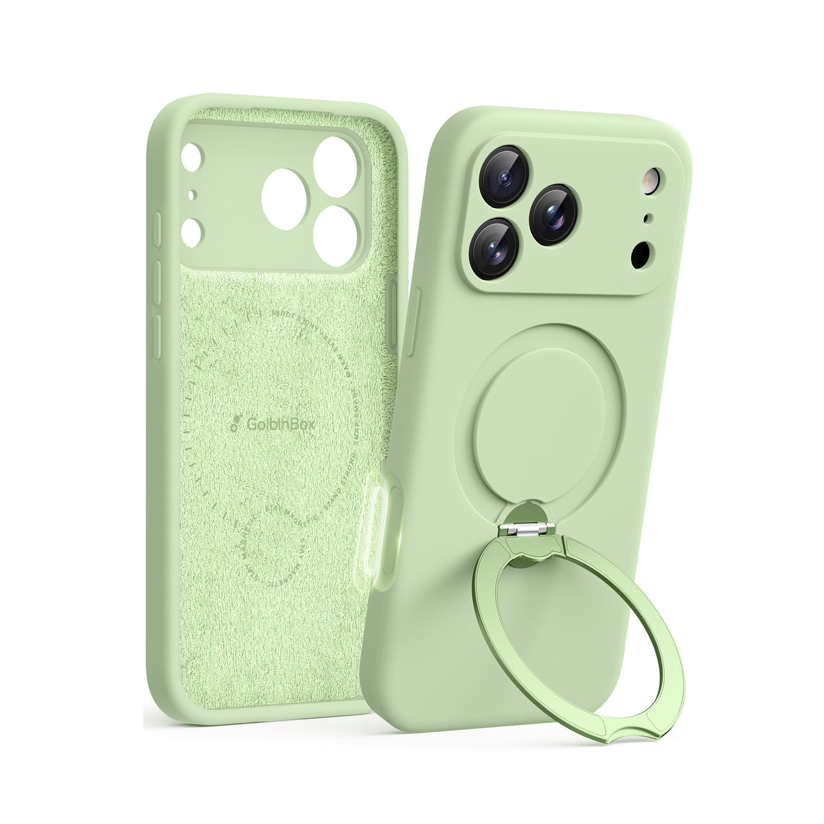 GolbinBox for iPhone 18 Pro Max Case with Stand, Orange