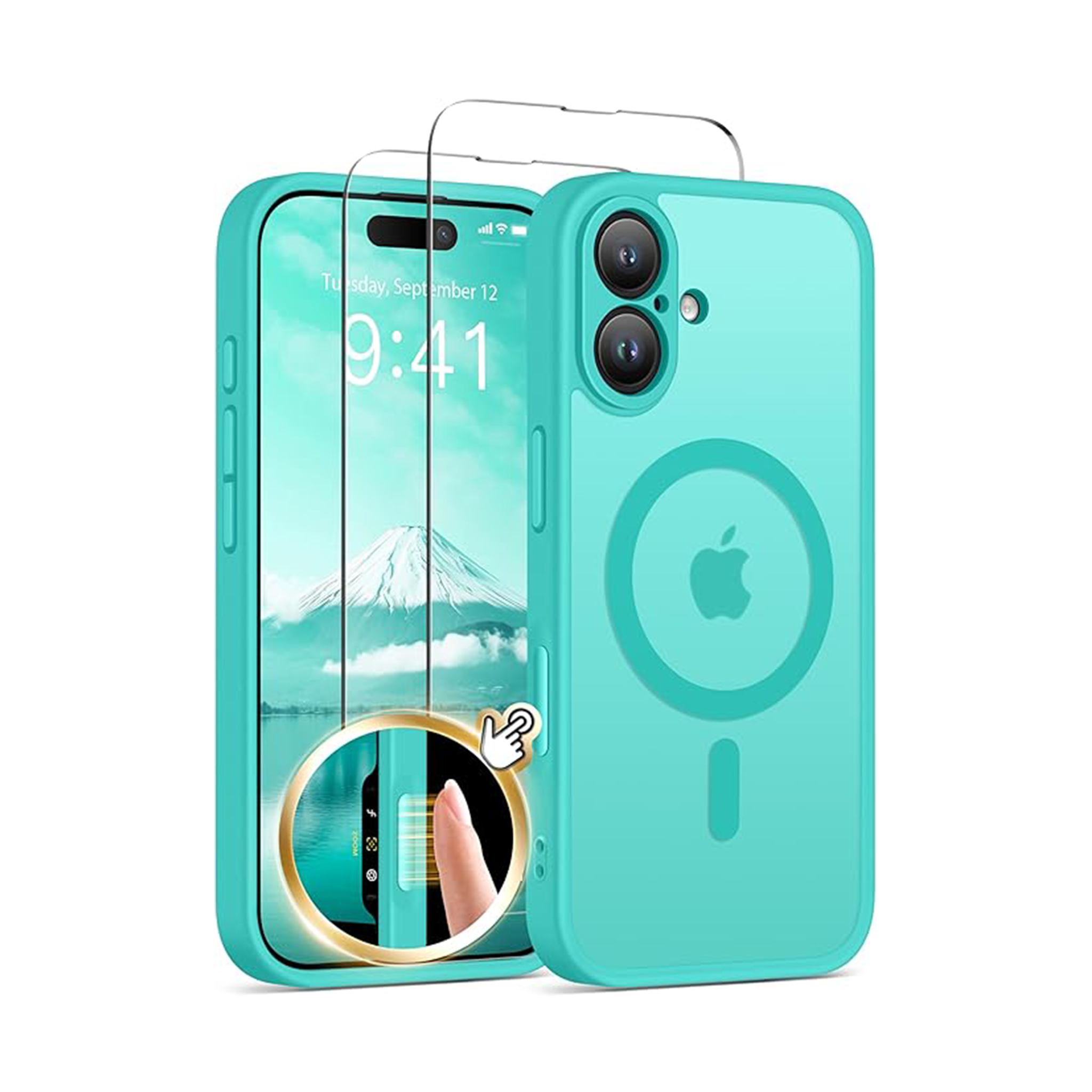 GolbinBox Magnetic for iPhone 16 Case Matte Translucent