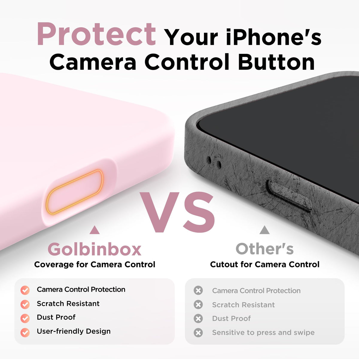 iPhone 17 Pro Max Case, Chalk Pink