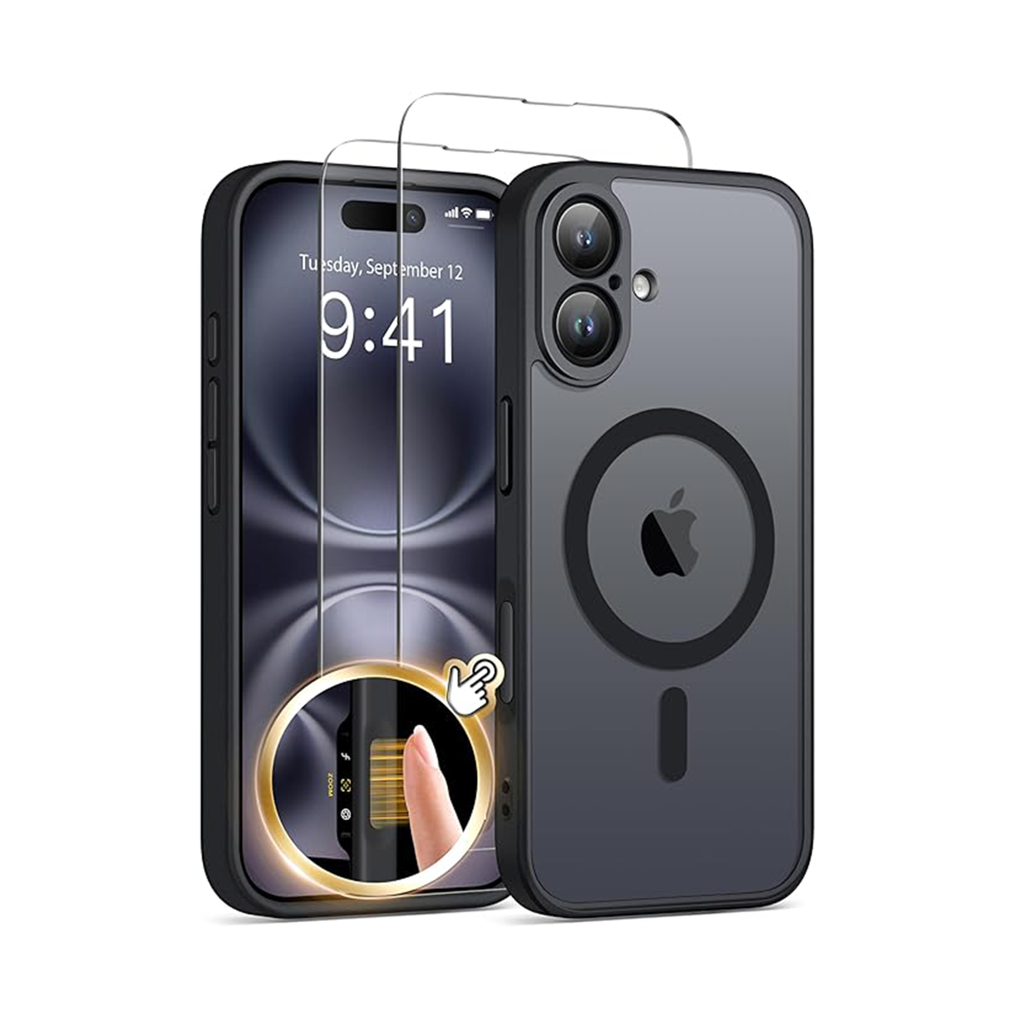 GolbinBox Magnetic for iPhone 16 Case Matte Translucent