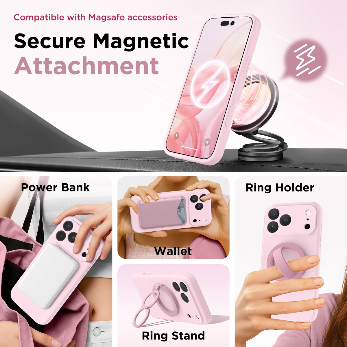 iPhone 17 Pro Max Case, Chalk Pink