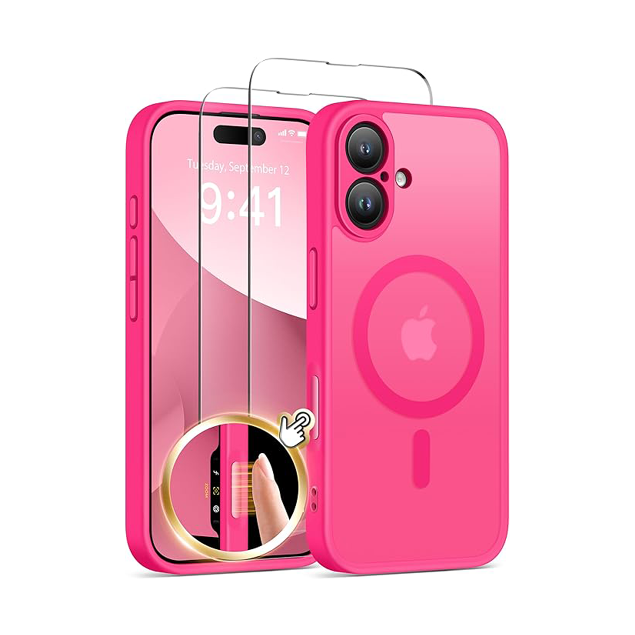 GolbinBox Magnetic for iPhone 16 Case Matte Translucent