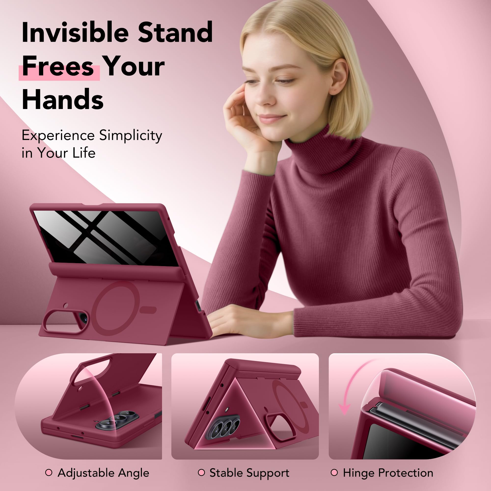 Samsung Galaxy Z Fold 7 Case with Privacy Screen Protector