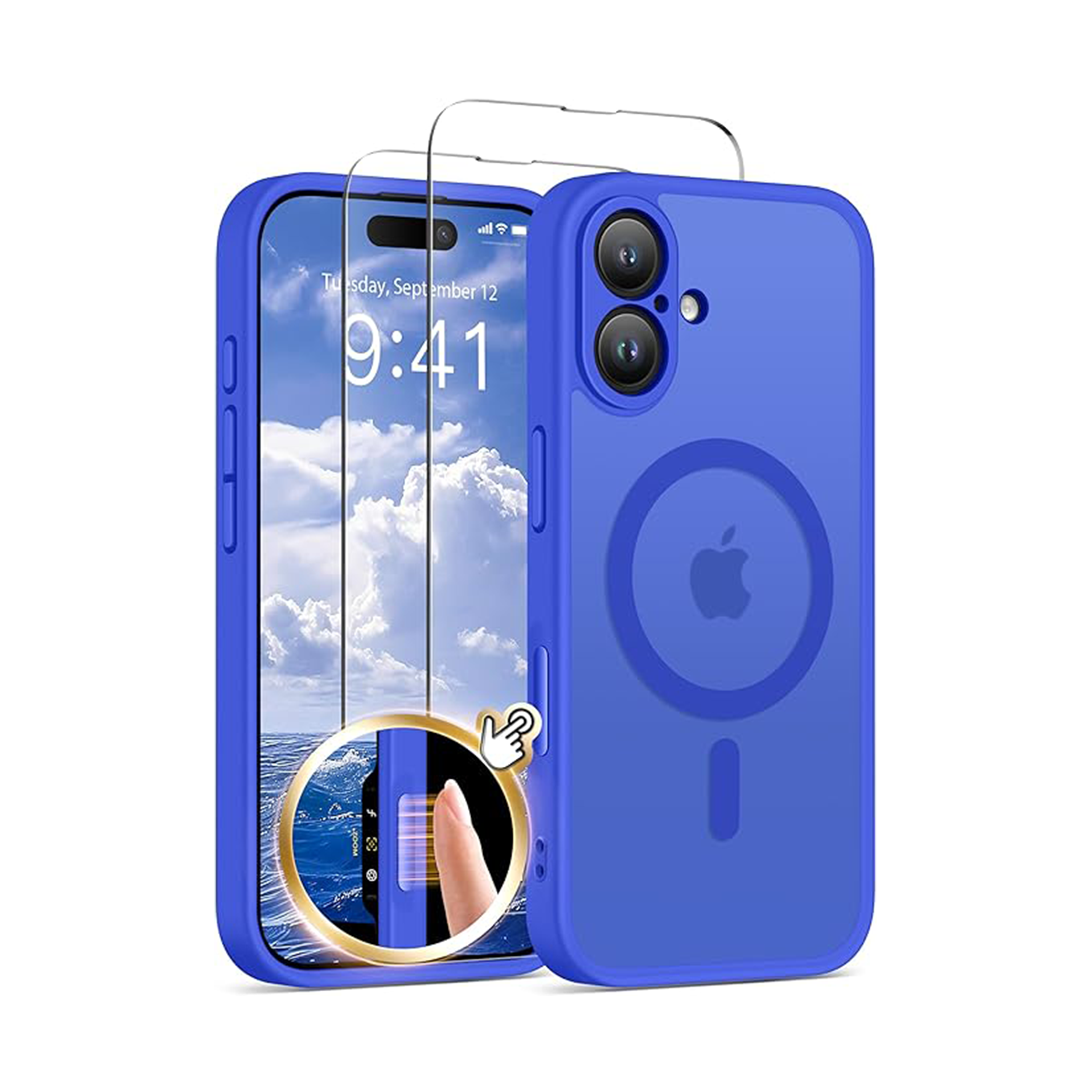 GolbinBox Magnetic for iPhone 16 Case Matte Translucent