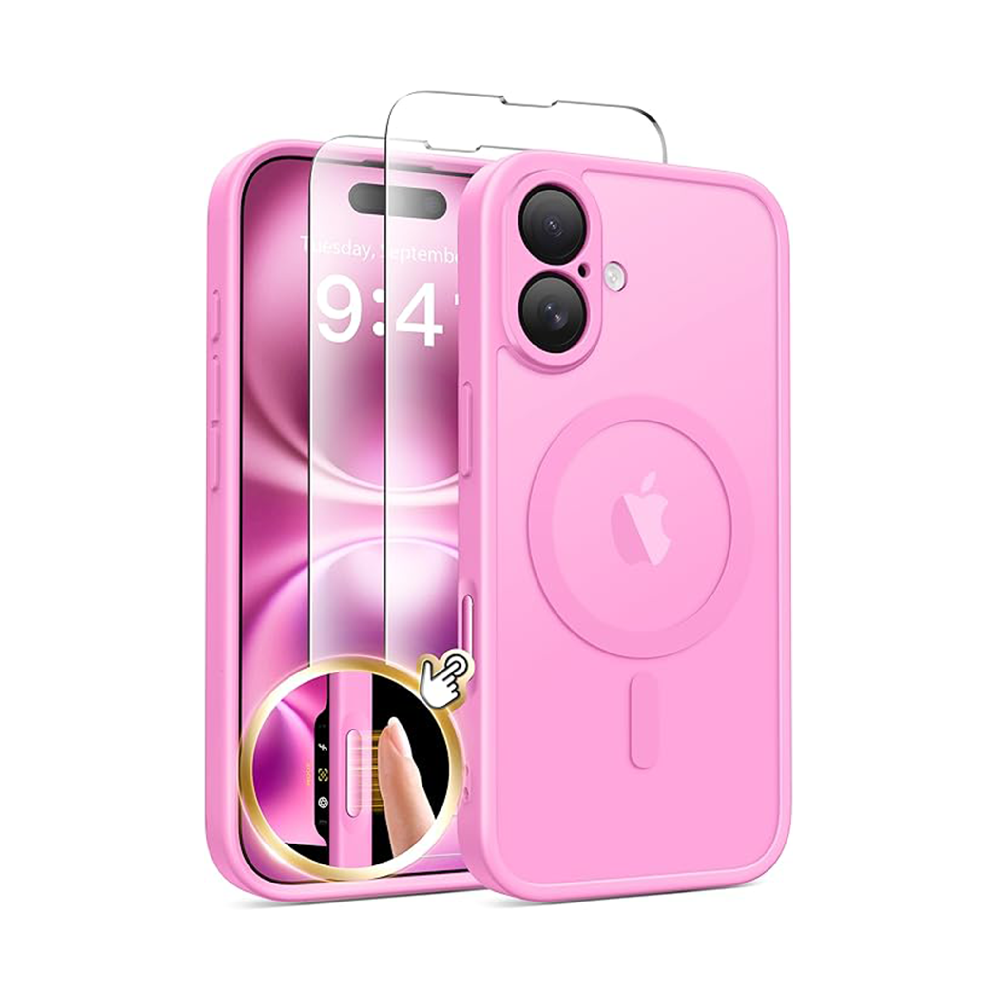 GolbinBox Magnetic for iPhone 16 Case Matte Translucent