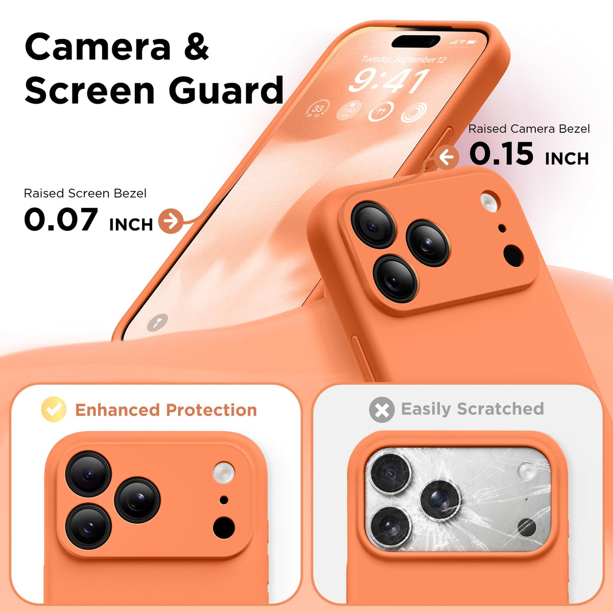 GolbinBox Magnetic for iPhone 18 Pro Case, Dusty Orange
