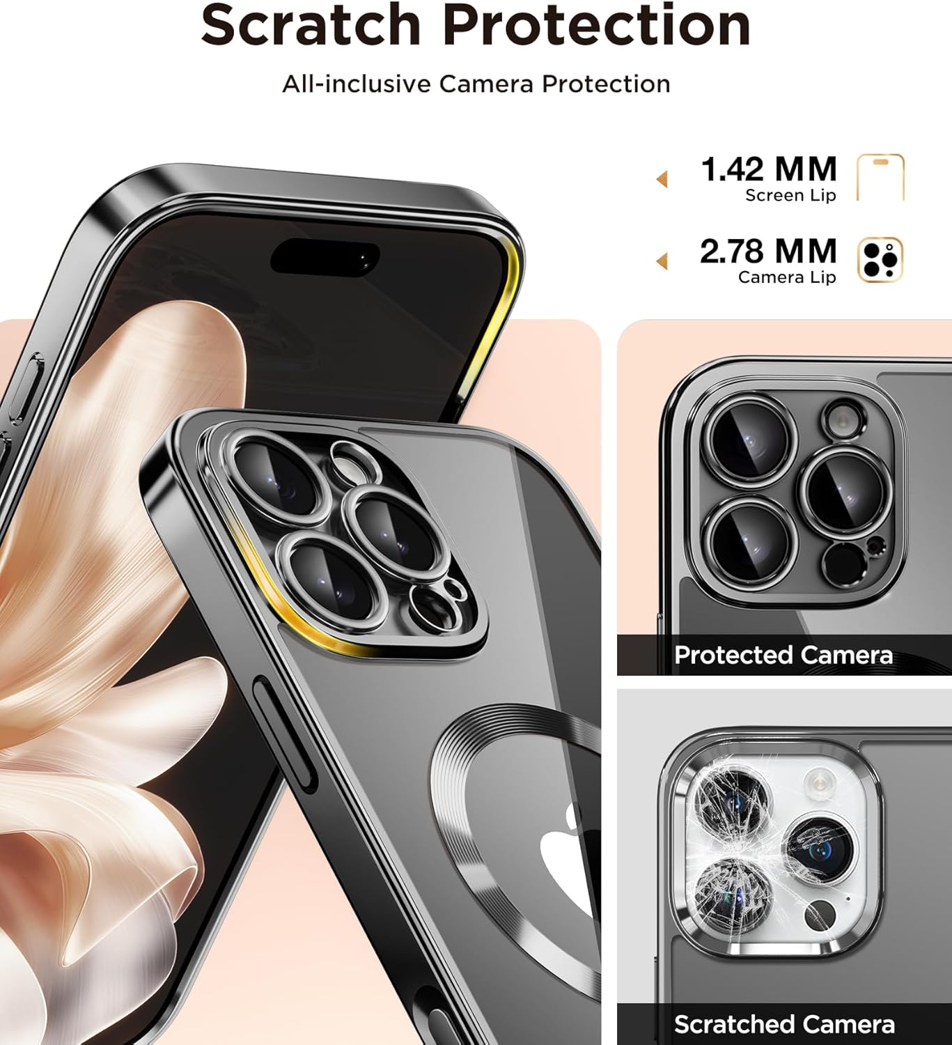 GolbinBox Magnetic for iPhone 16 Pro Max Plating Case