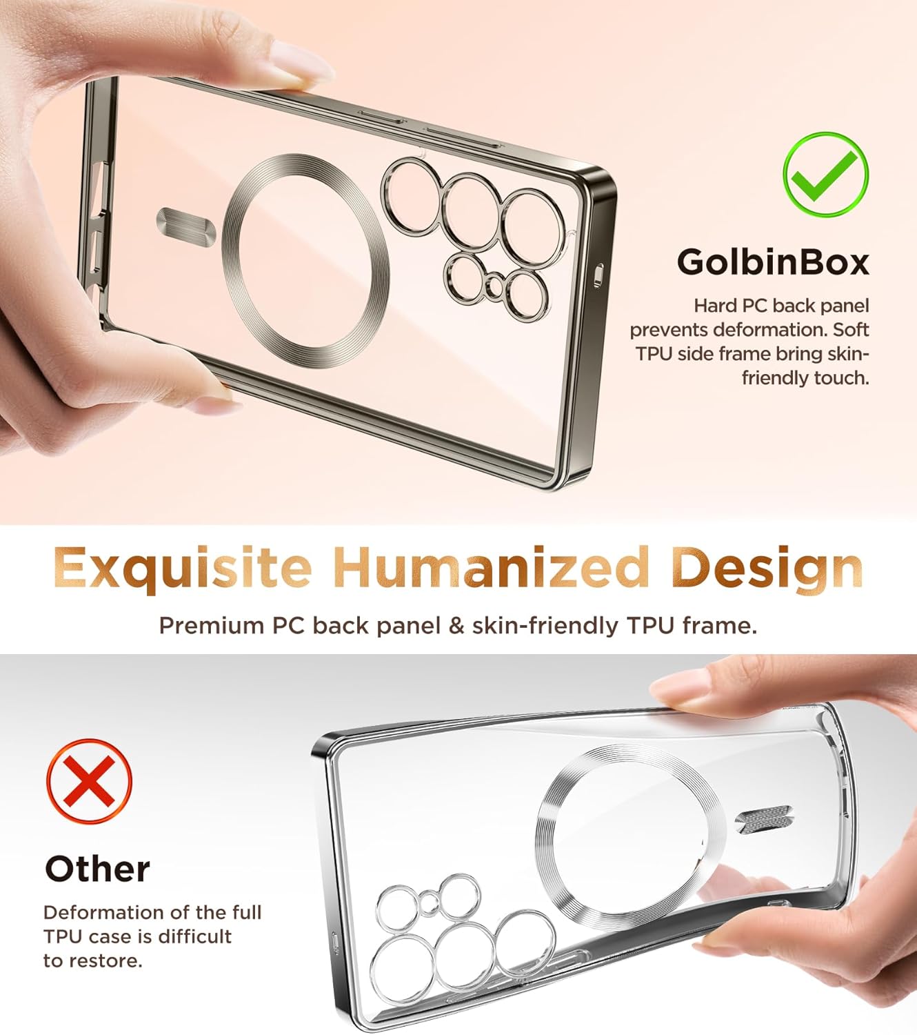 Magnetic Case Compatible with Samsung Galaxy S25 Ultra