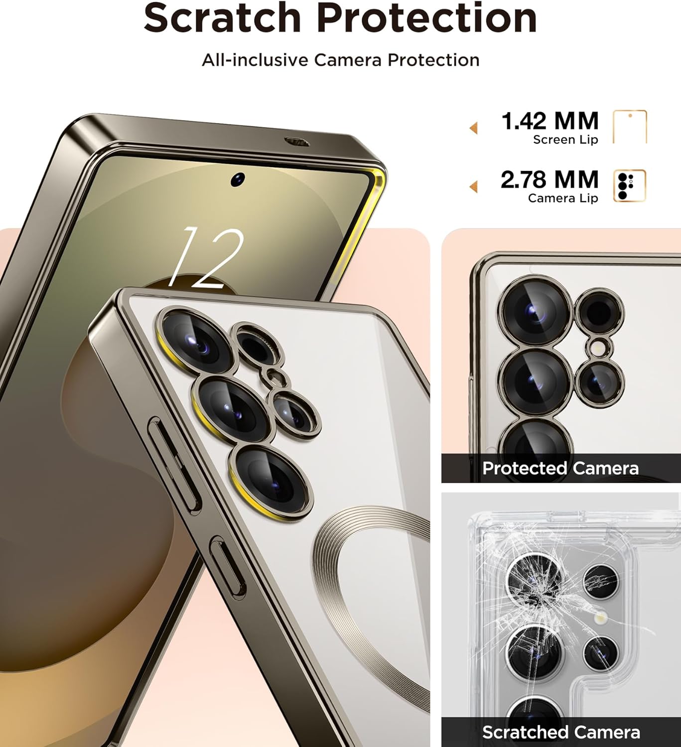 Magnetic Case Compatible with Samsung Galaxy S25 Ultra
