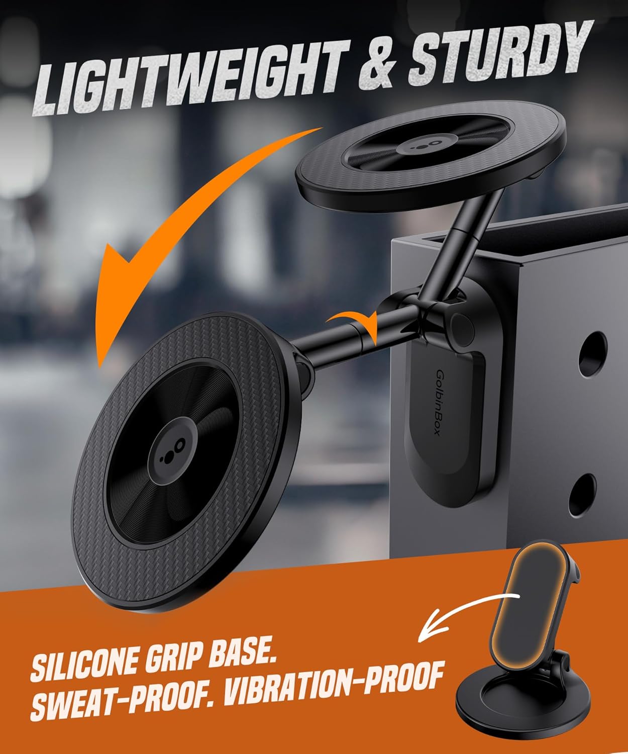 GolbinBox Magnetic Gym Phone Holder for MagSafe