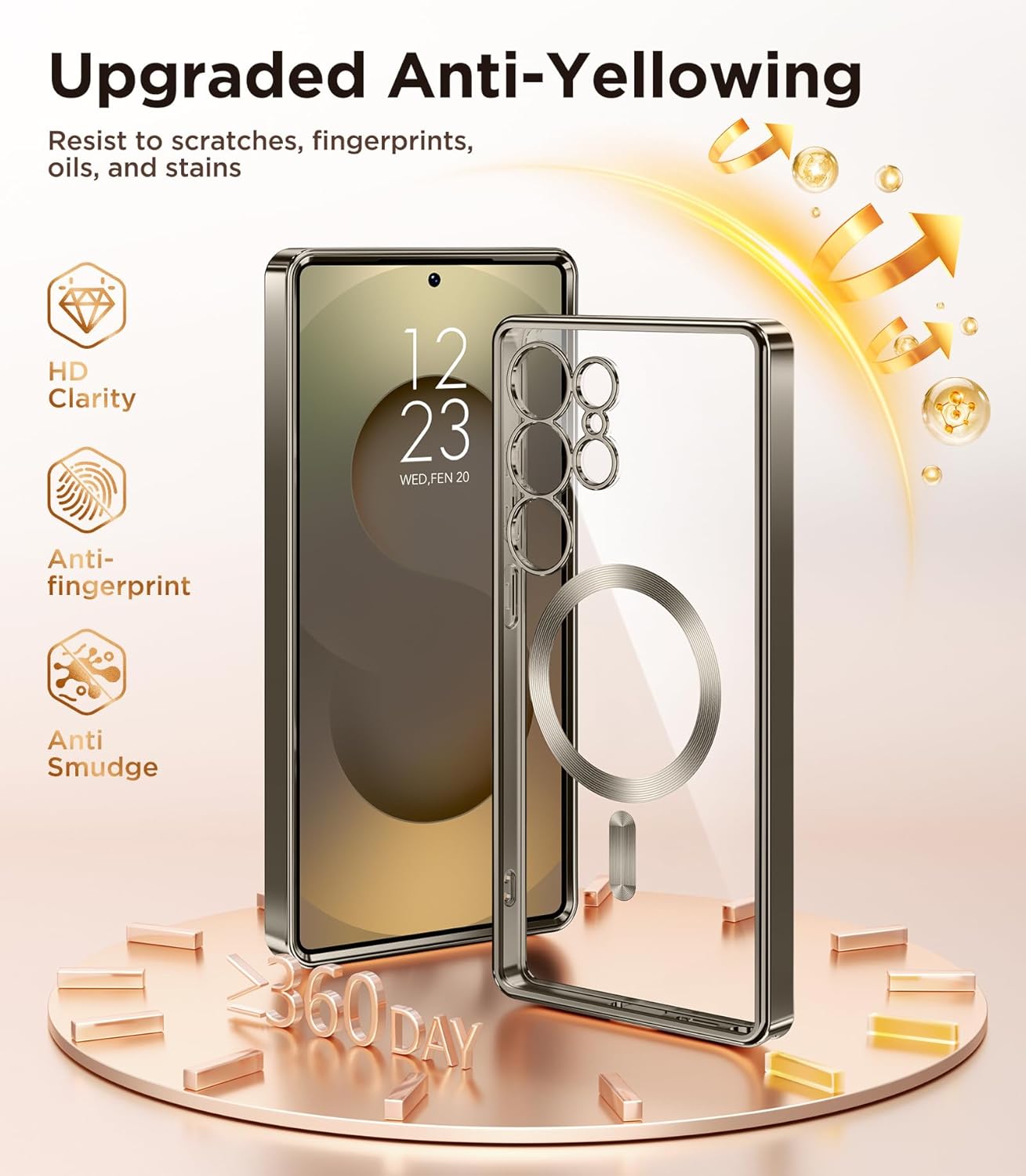 Magnetic Case Compatible with Samsung Galaxy S25 Ultra