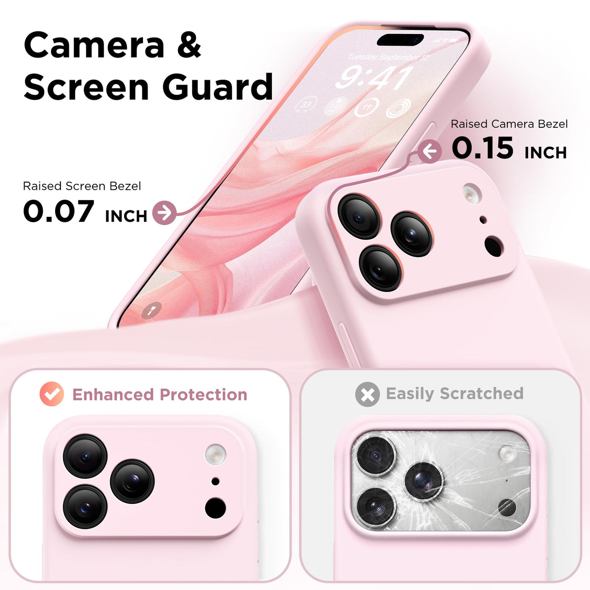 iPhone 17 Pro Max Case, Chalk Pink