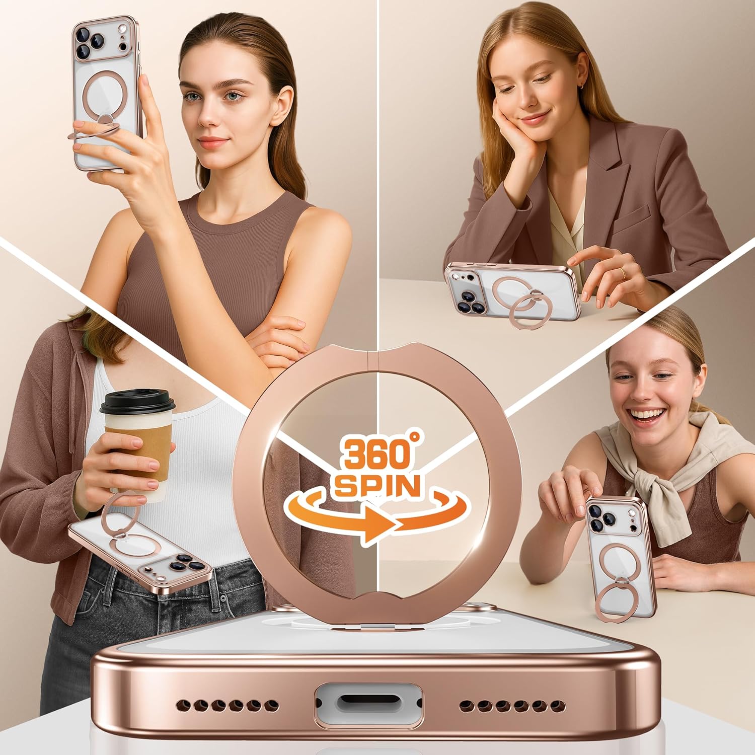 iPhone 17 Pro Case with Magnetic Stand