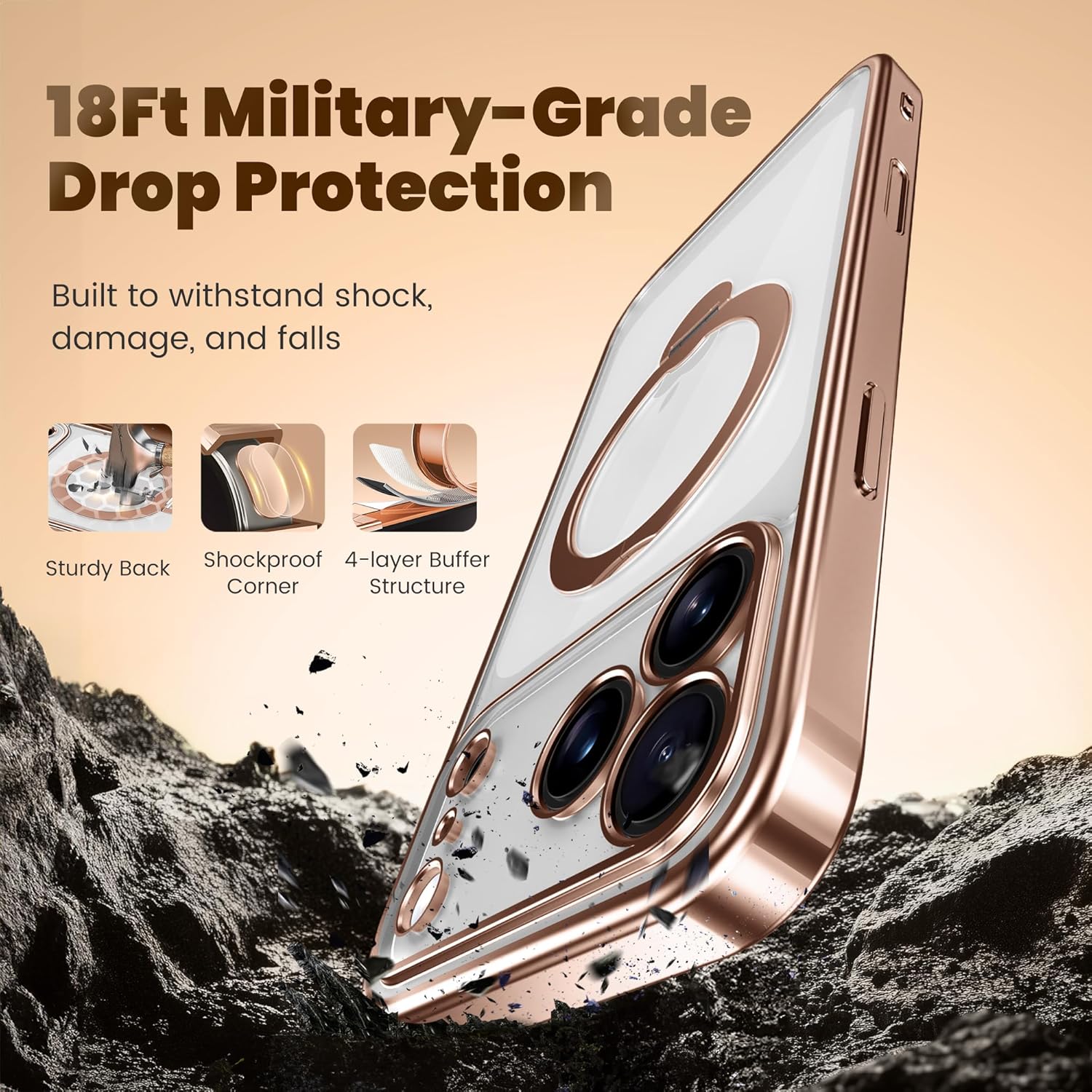 iPhone 17 Pro Case with Magnetic Stand