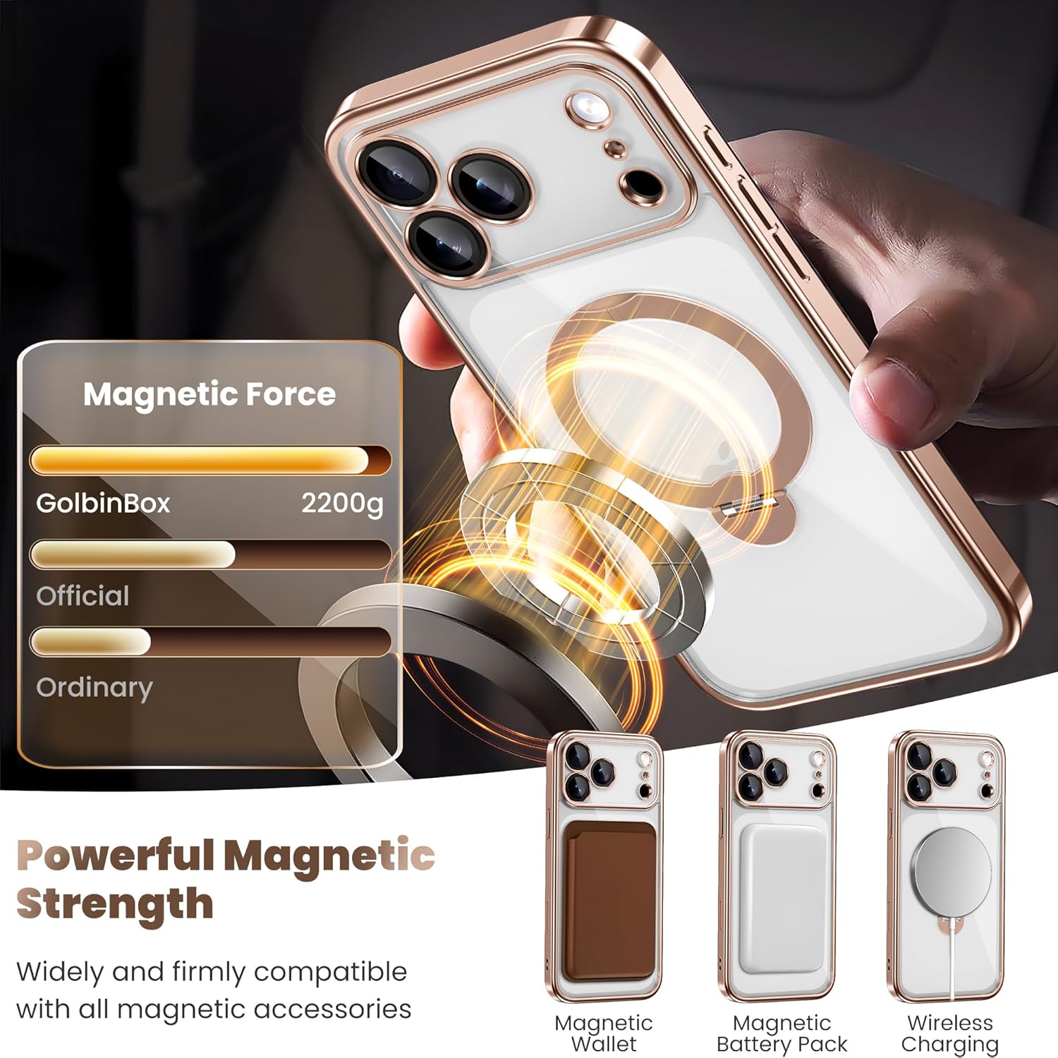 iPhone 17 Pro Case with Magnetic Stand