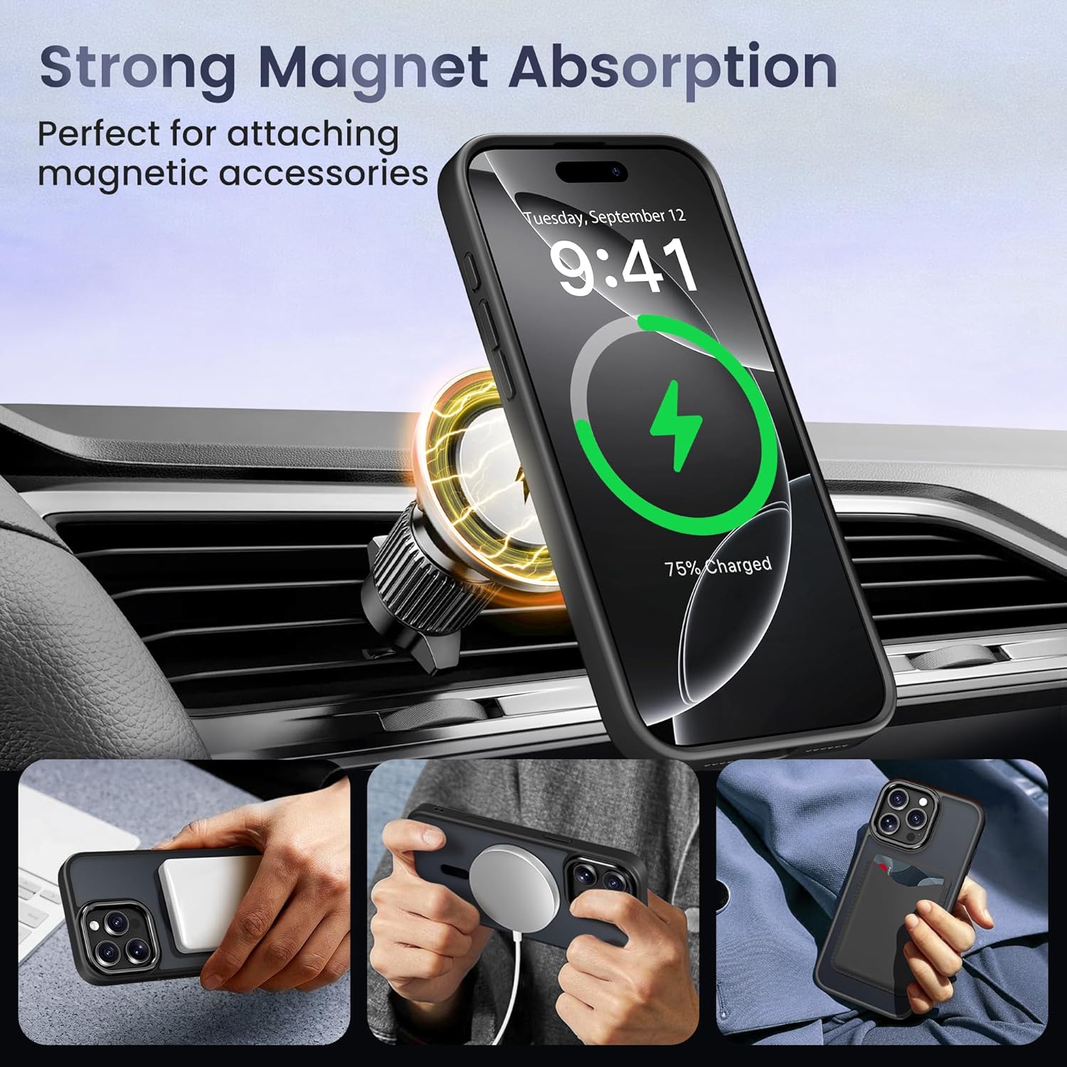 GolbinBox for iPhone 16 Pro Max Case, Compatible with Magsafe