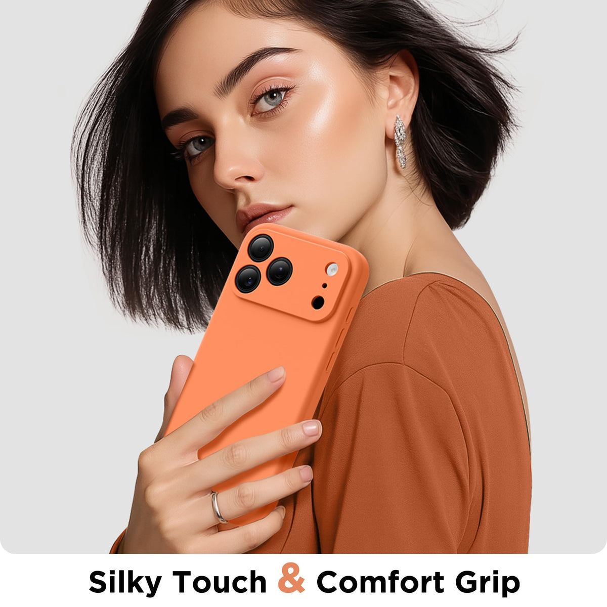 GolbinBox Magnetic for iPhone 18 Pro Case, Dusty Orange