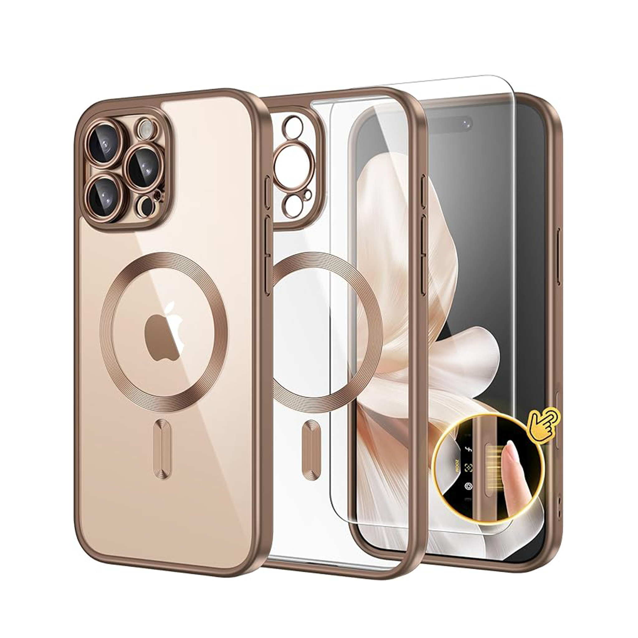 GolbinBox Magnetic for iPhone 16 Pro Max Plating Case