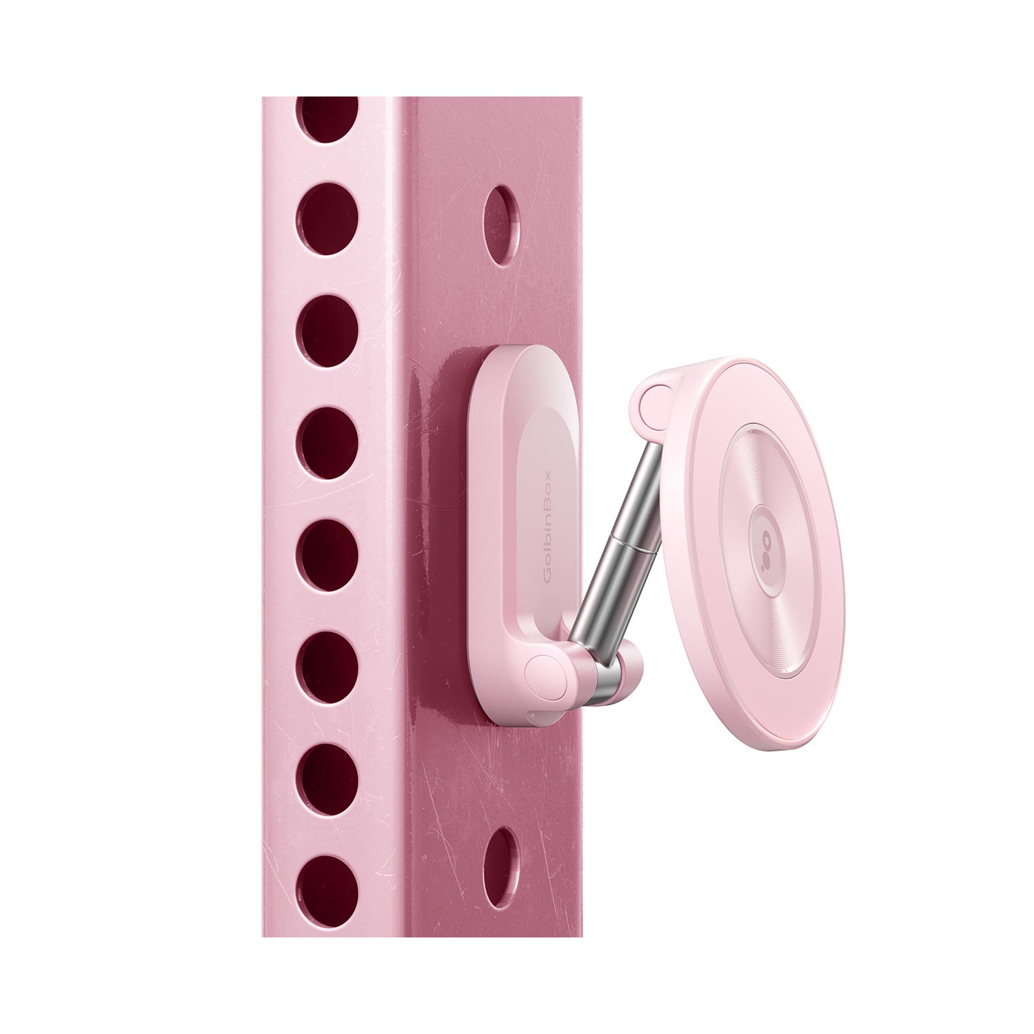 All Metal Dual Magnetic Gym Phone Holder for MagSafe, Pink