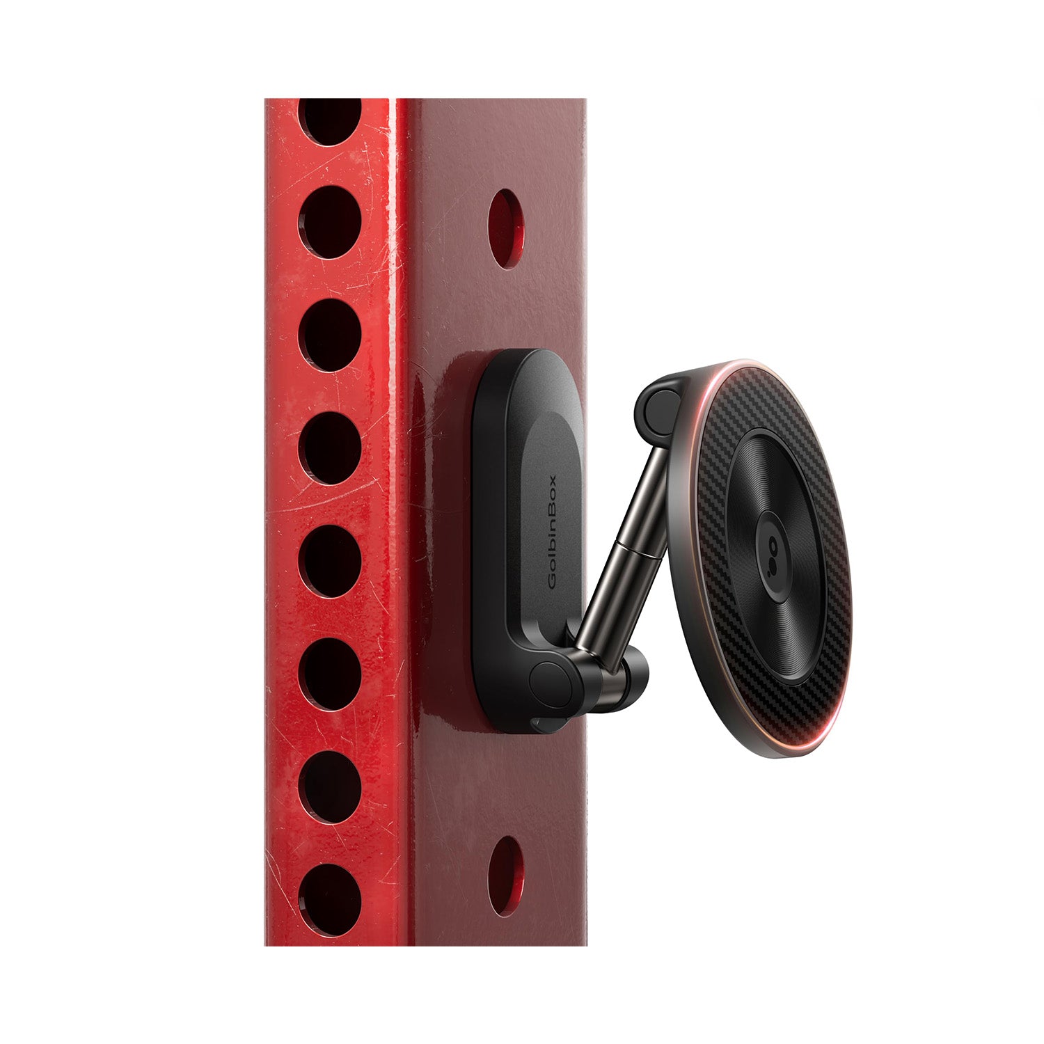 All Metal Dual Magnetic Gym Phone Holder for MagSafe, Black