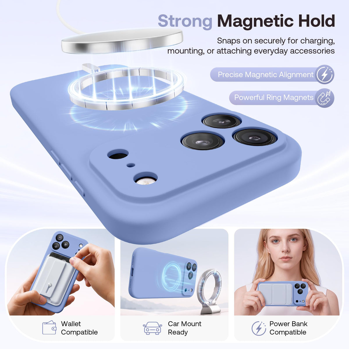 GolbinBox Magnetic for iPhone 18 Pro Max Case, Gulf Blue