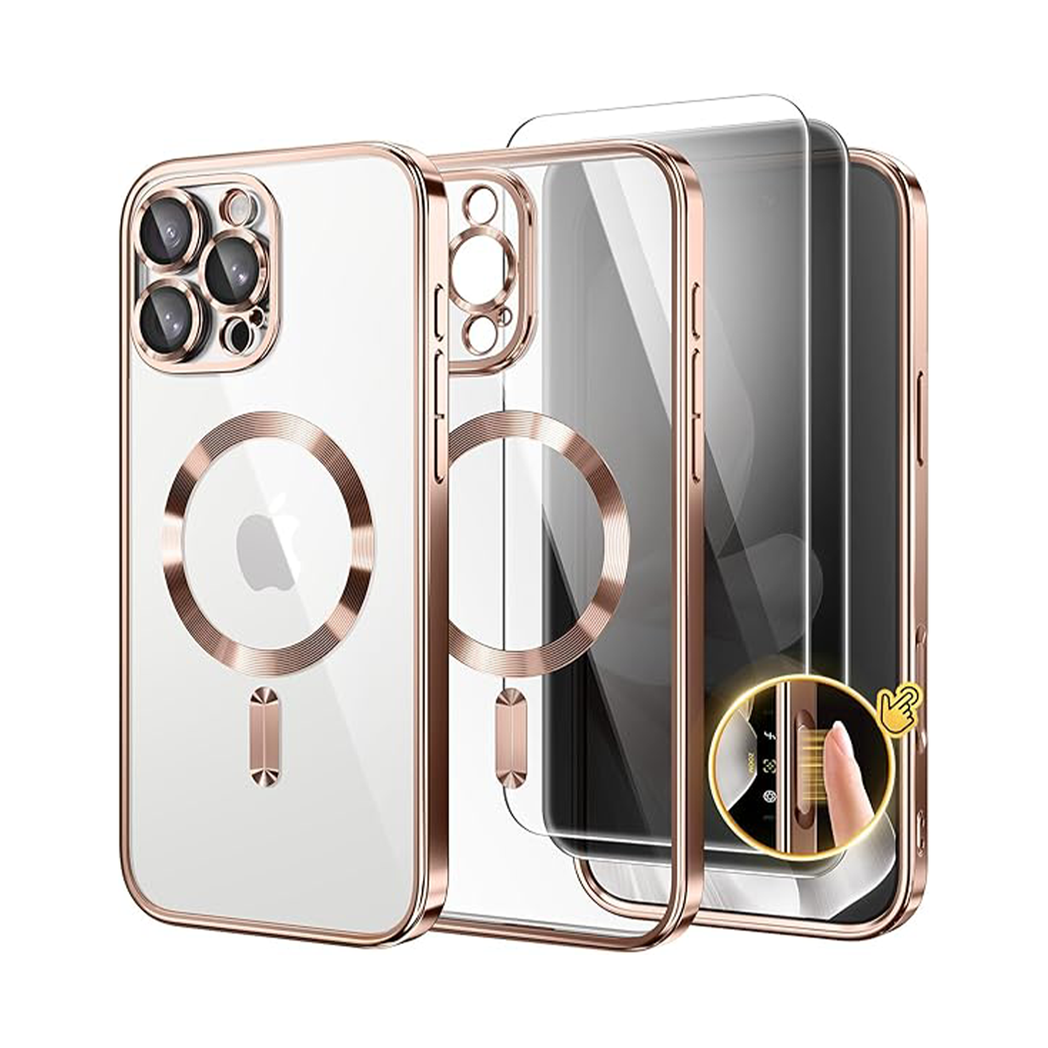 GolbinBox Magnetic for iPhone 16 Pro Max Plating Case