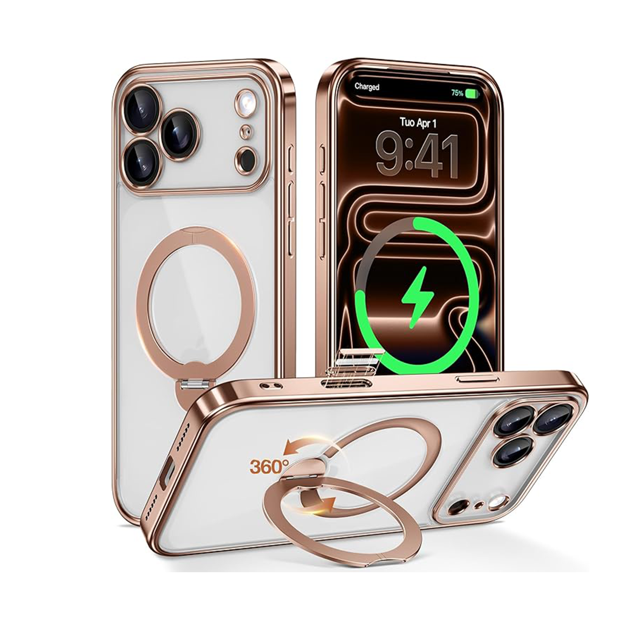 iPhone 17 Pro Case with Magnetic Stand