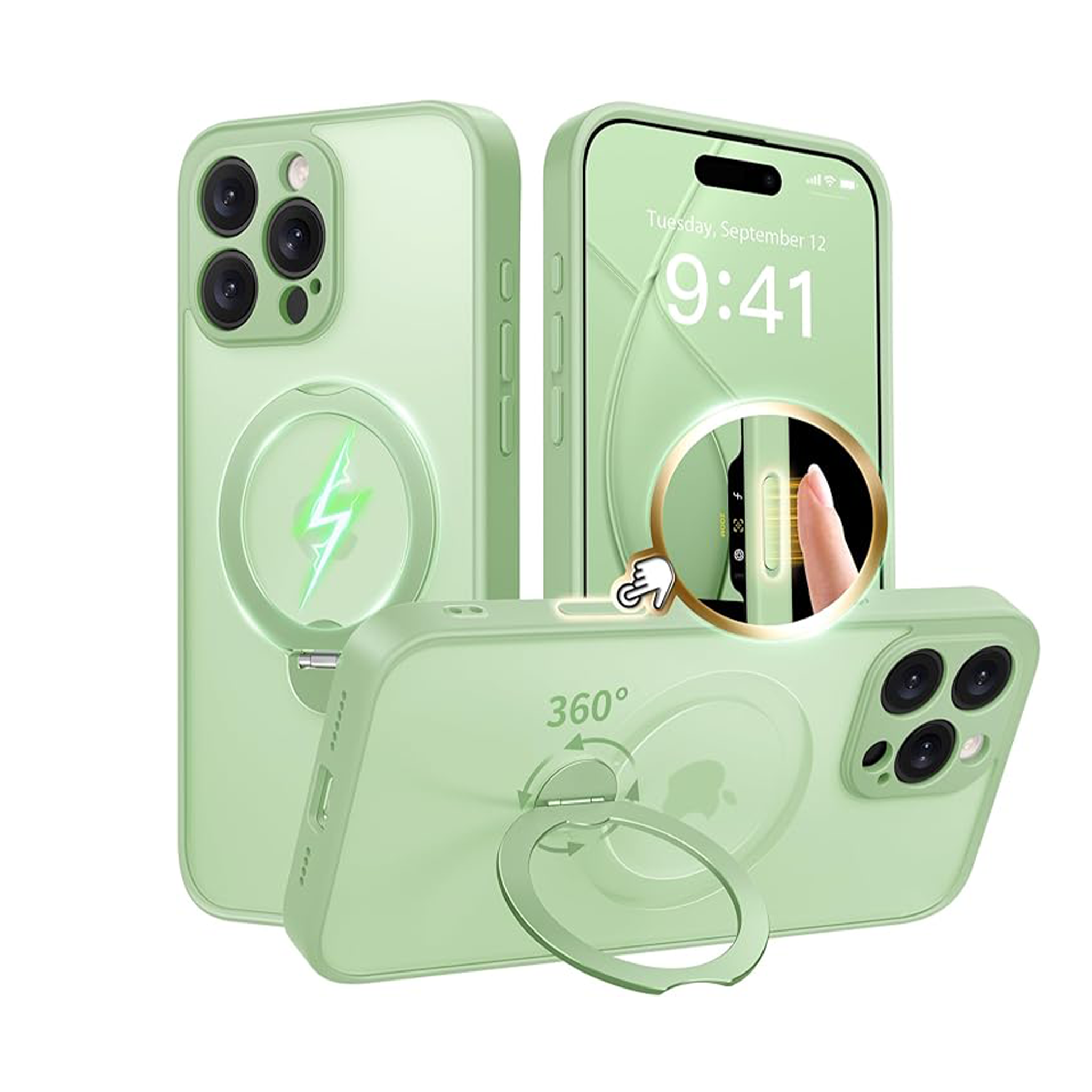GUAGUA Custodia per iPhone 16 Pro Max [compatibile con