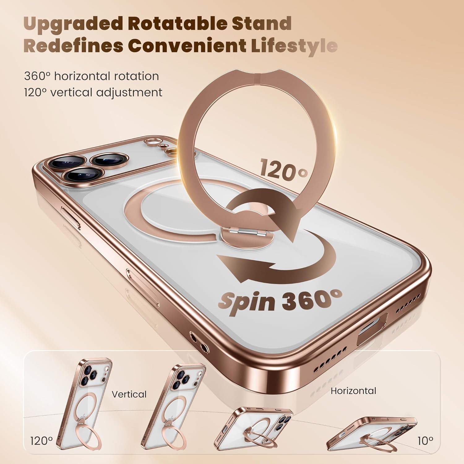 iPhone 17 Pro Case with Magnetic Stand