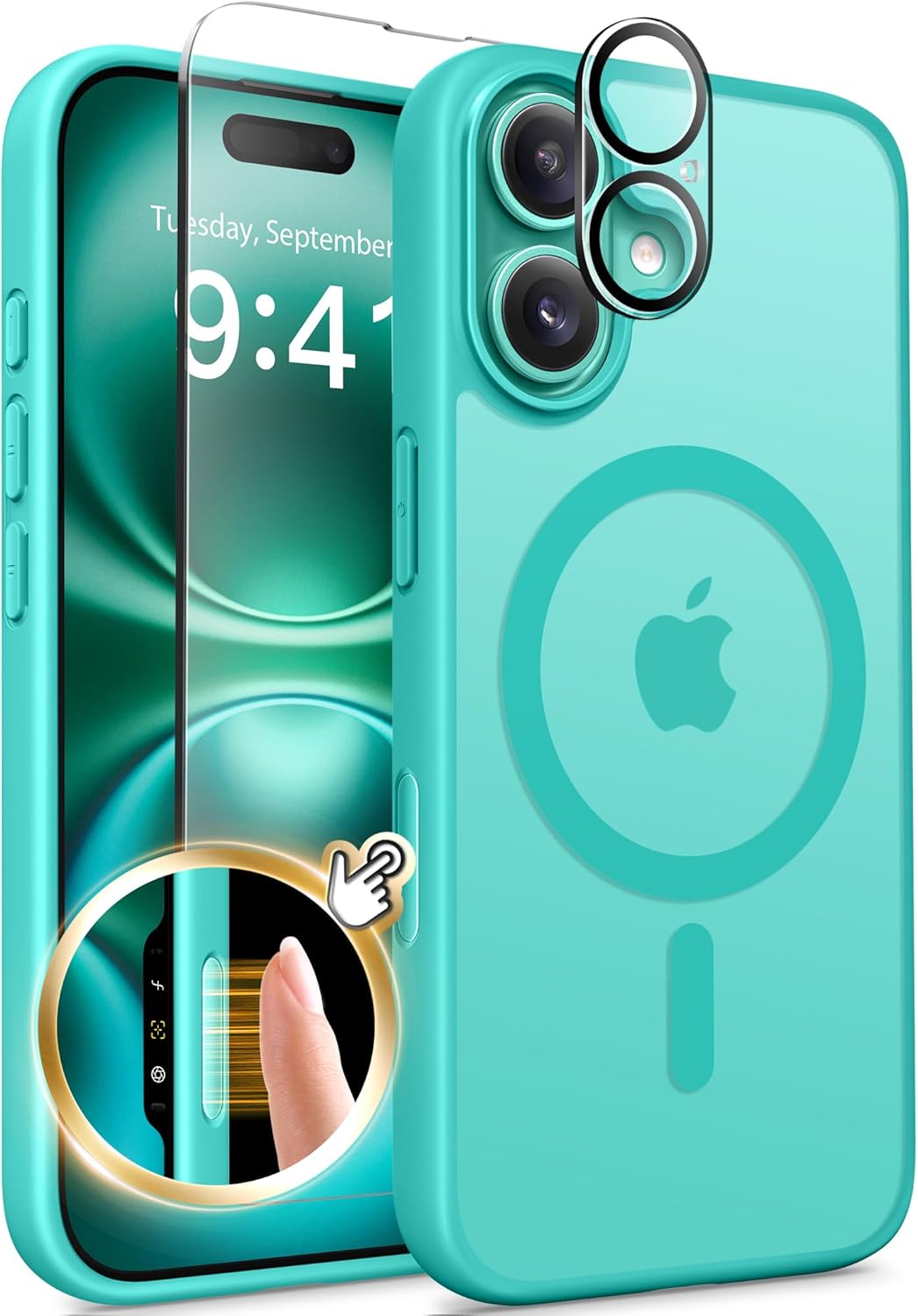 GolbinBox Magnetic for iPhone 16 Case Matte Translucent
