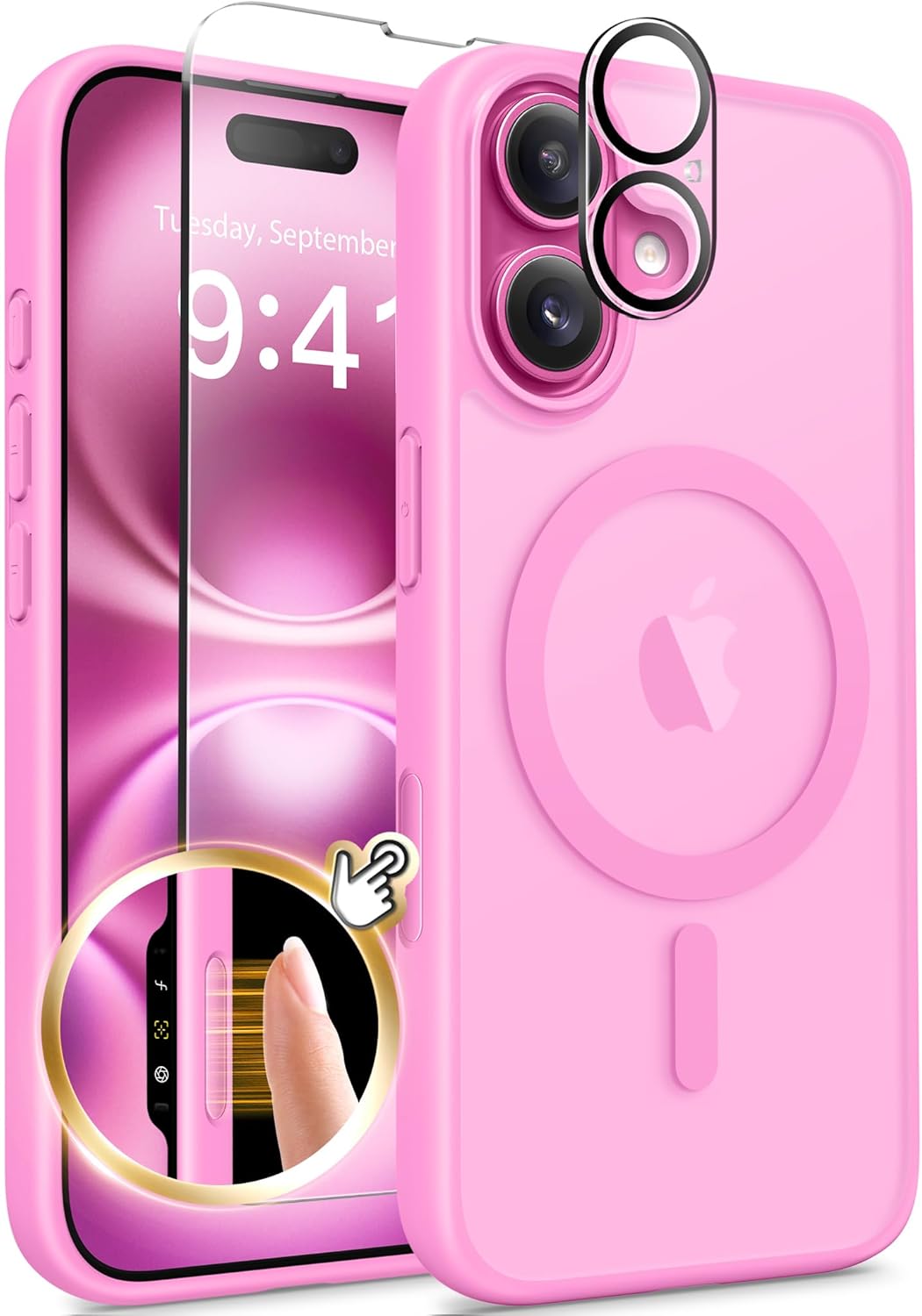 GolbinBox Magnetic for iPhone 16 Case Matte Translucent