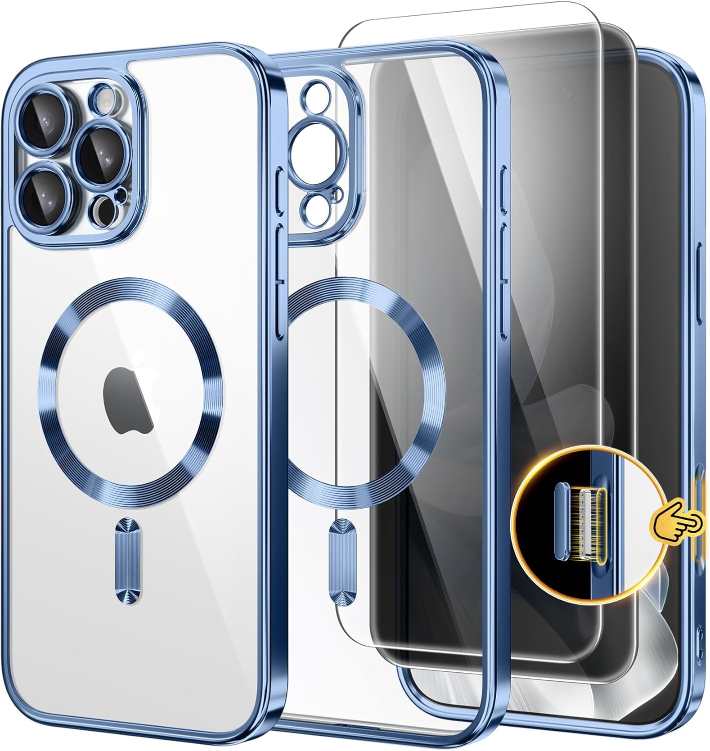 GolbinBox Magnetic for iPhone 16 Pro Max Plating Case