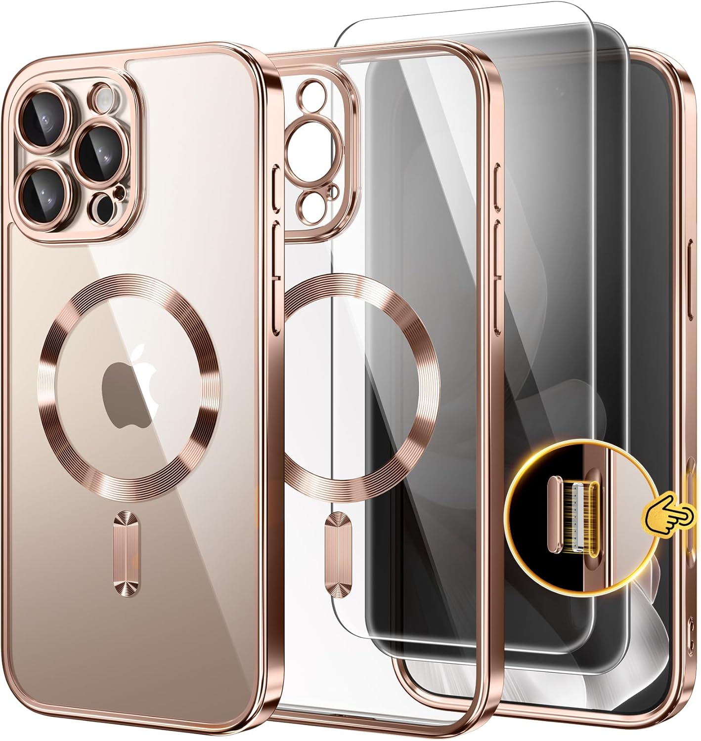 GolbinBox Magnetic for iPhone 16 Pro Max Plating Case
