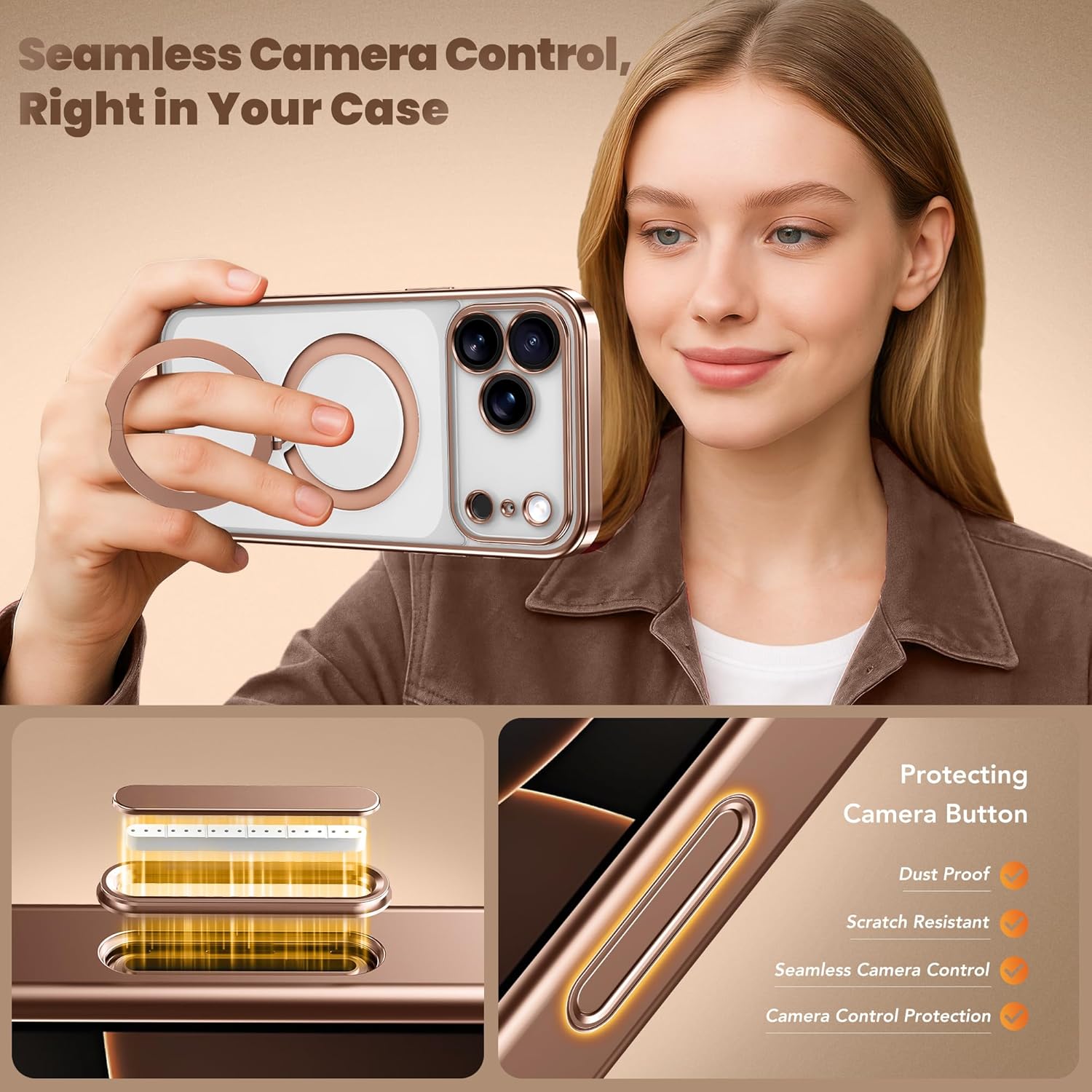 iPhone 17 Pro Case with Magnetic Stand