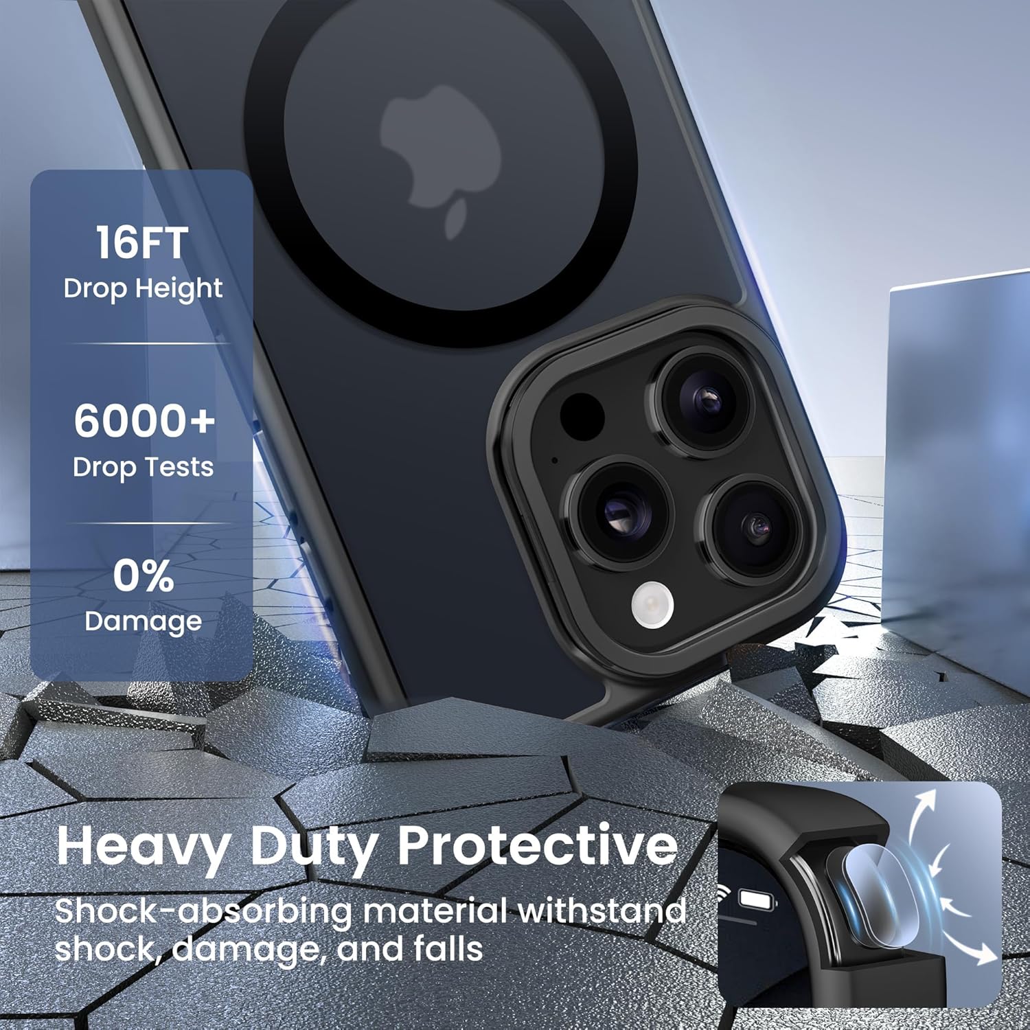 GolbinBox for iPhone 15 Pro Max Case, Compatible with Magsafe