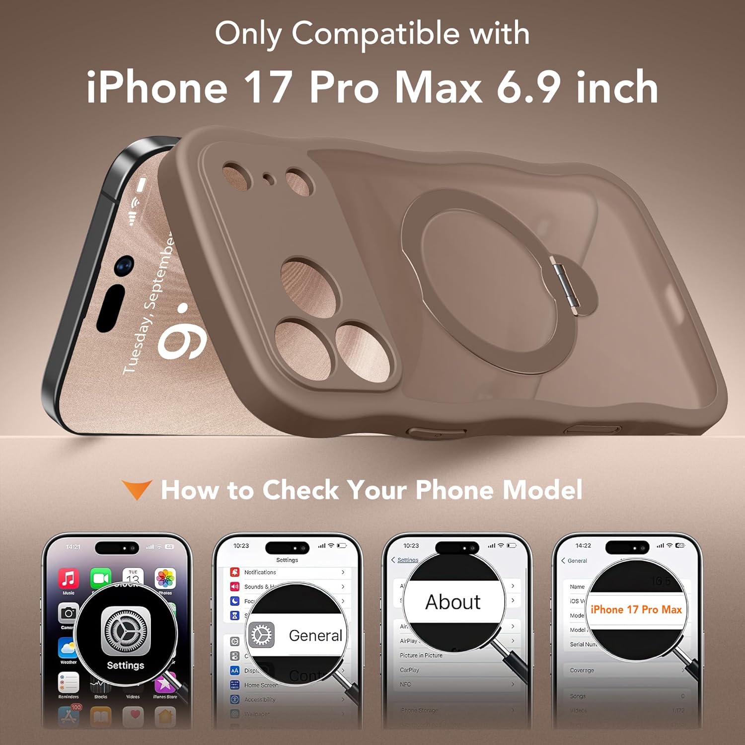 iPhone 17 Pro Max Wave Translucent Matte Case