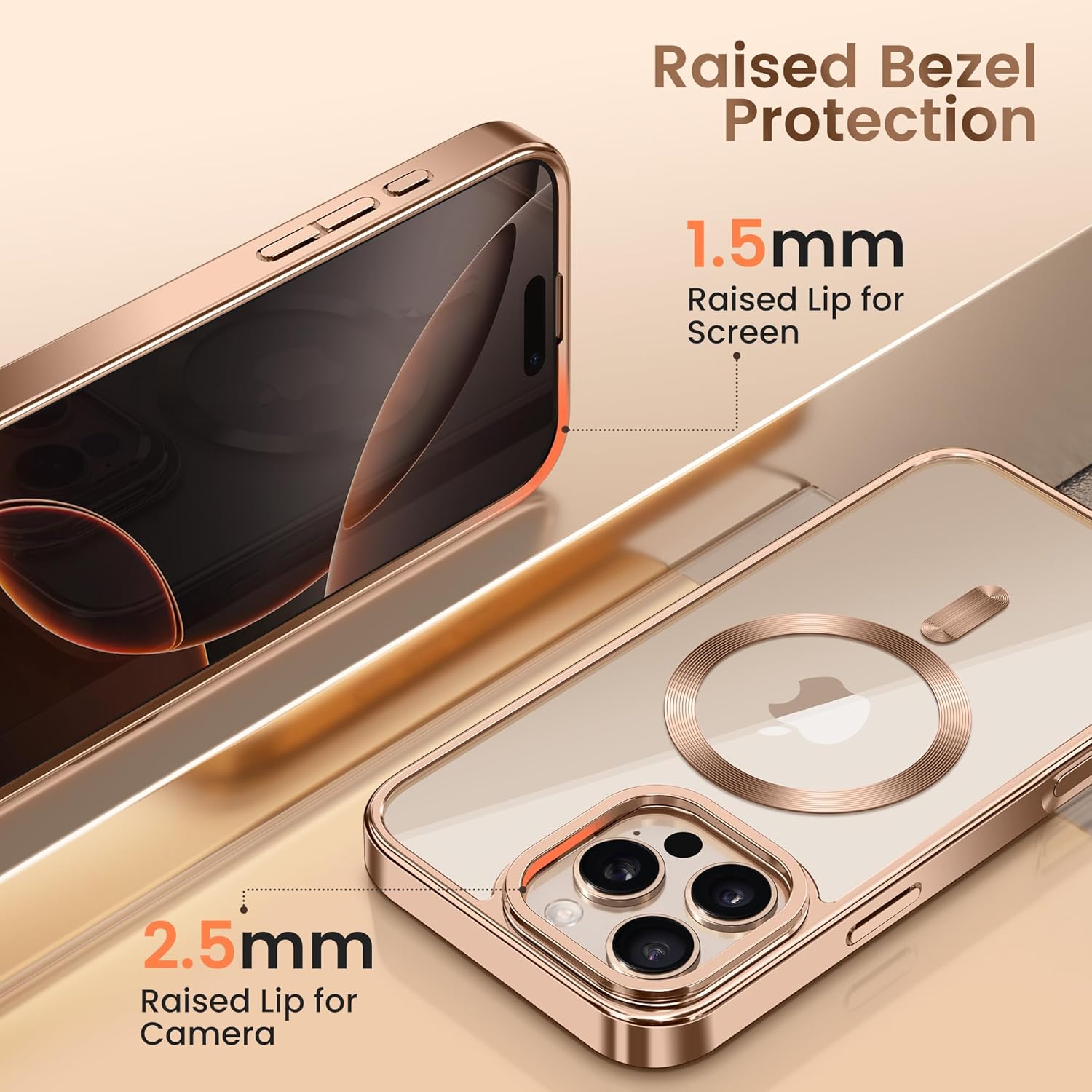 Magnetic for iPhone 16 Pro Case with Stand Shockproof Slim Phone Case 6.3 Inch