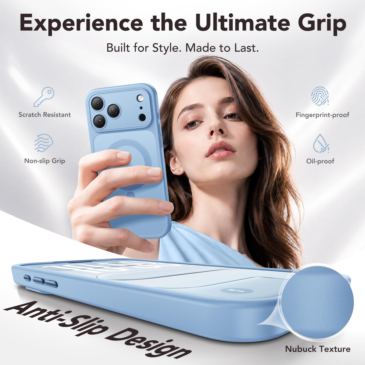 Magnetic Shockproof for iPhone 18 Pro Max, Coastal Blue
