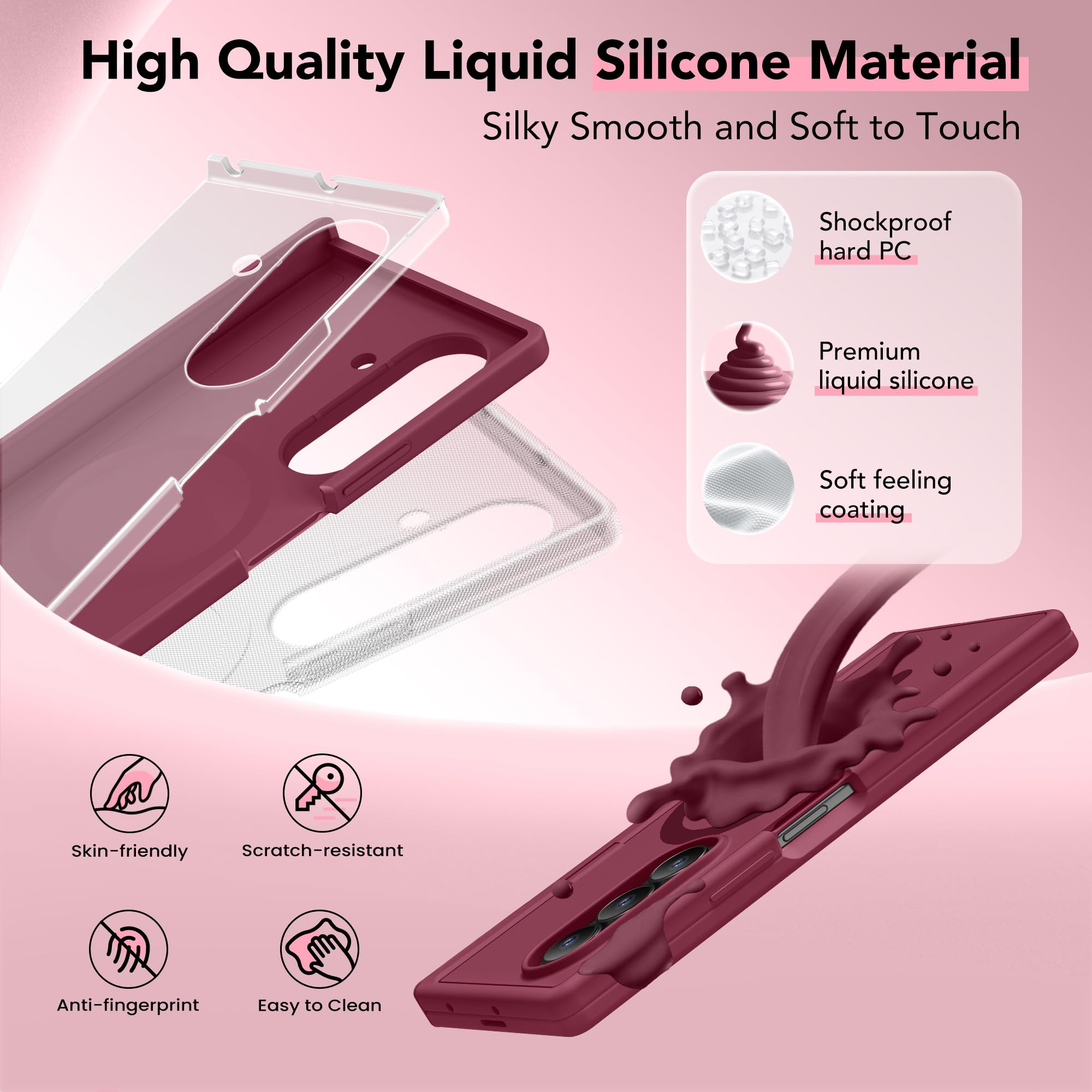 Samsung Galaxy Z Fold 7 Case with Privacy Screen Protector