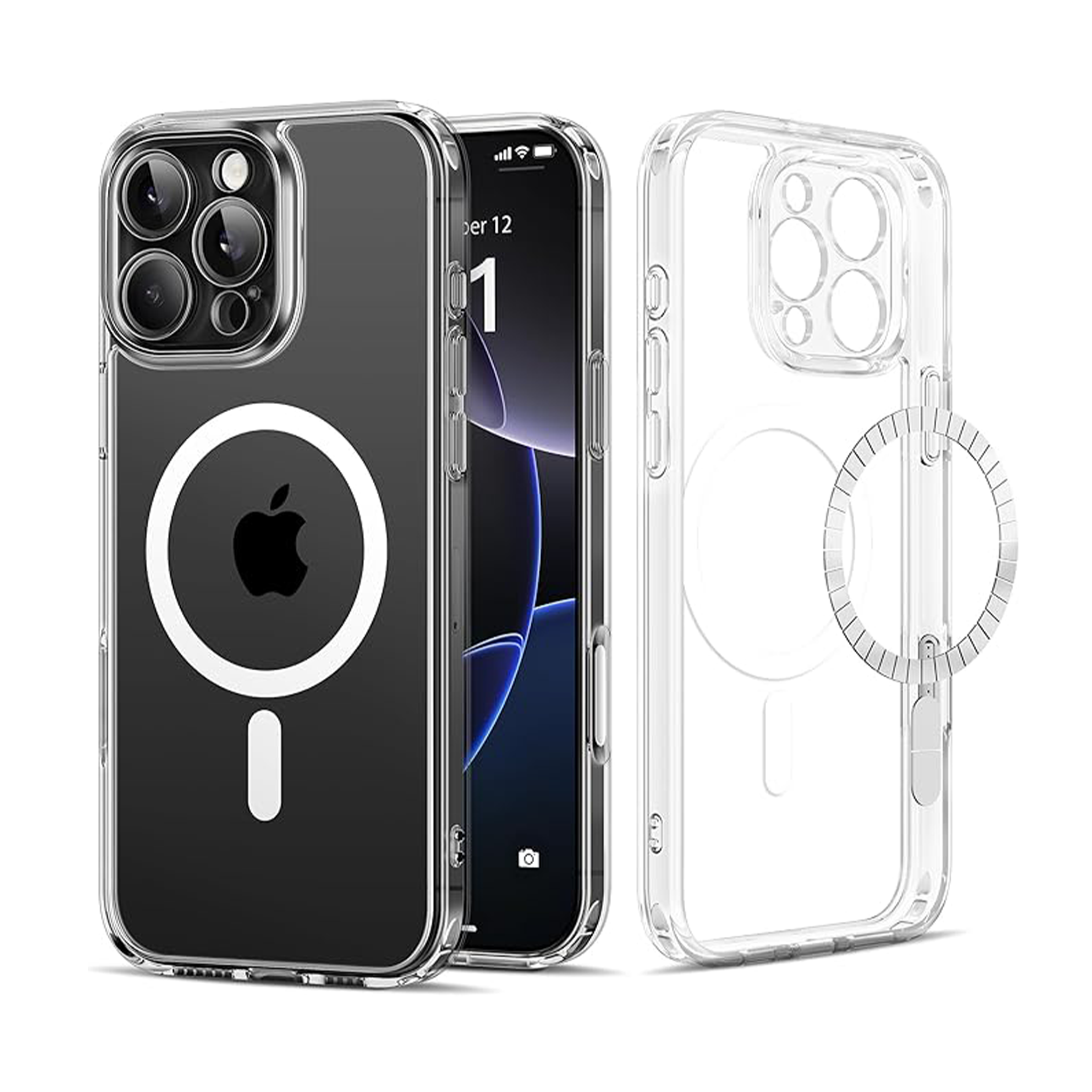 GolbinBox Magnetic for iPhone 16 Pro Max Case Clear with Camera Control Button
